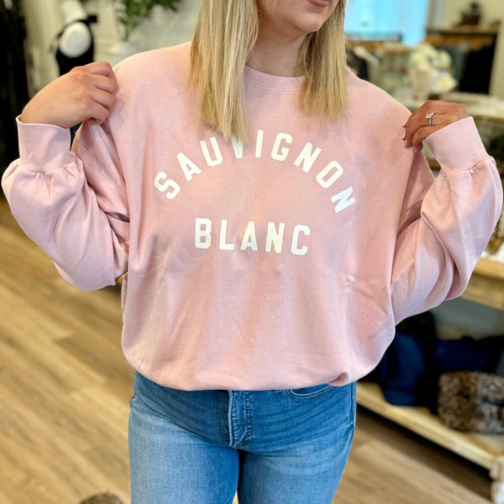 Z Supply Sauvignon Blanc/ Wine Sweatshirt NWT